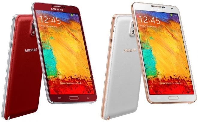 Samsung Galaxy Note 3 в новых цветовых решениях