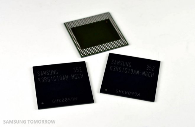Samsung представила чипы мобильной памяти объемом 4 ГБ