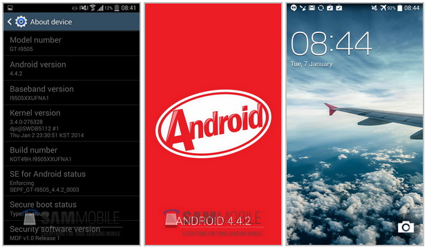 Тестовая сборка Android 4.4 KitKat для Samsung Galaxy S4 окащалась в сети