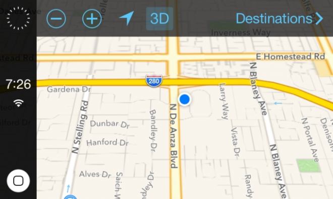 Скриншоты iOS для автомобиля