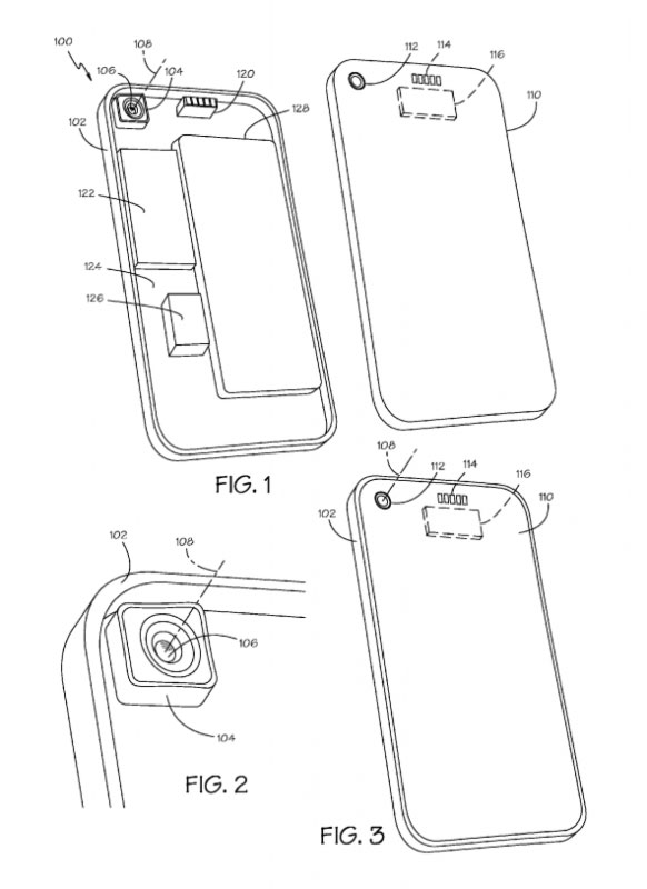 Apple запатентовала механизм для сменных объективов на iPhone