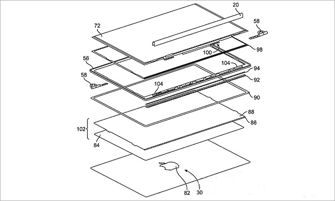 Ноутбук с двусторонним дисплеем и солнечной батареей запатентовала Apple