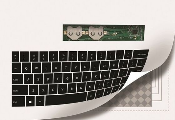 Создана полностью рабочая бумажная клавиатура