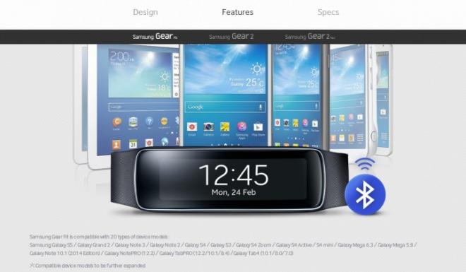 На мини-сайте Samsung Gear были упомянуты планшеты Galaxy Tab 4