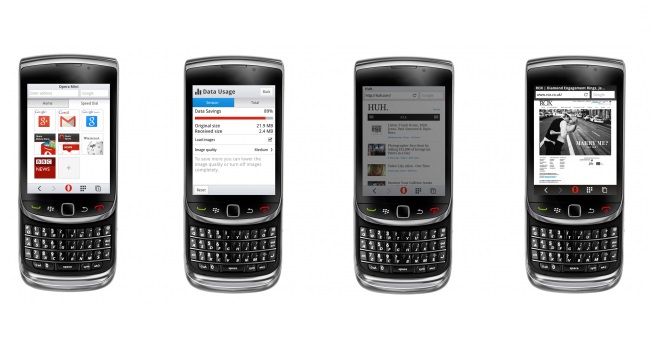 Opera Software представила Opera Mini 8 для BlackBerry и Java-телефонов