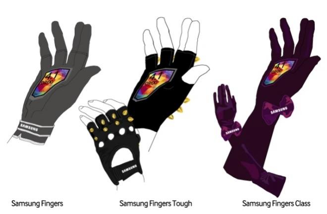 Умная перчатка Samsung Fingers получет гибкий дисплей и возможность зарядки от солнца