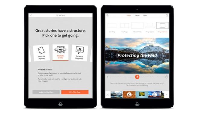 Adobe Voice – простое приложение для создания видеороликов на iPad