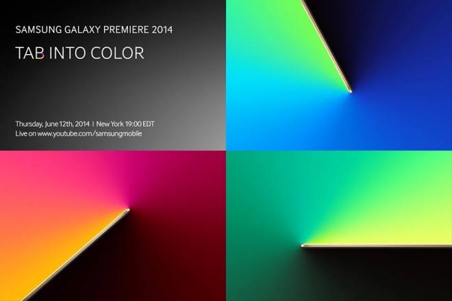 Samsung представит разноцветные планшеты Galaxy Tab S в Нью-Йорке 12 июня